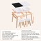 Kids Wooden Sensory Table Set with Storage Bins and Paper Roll Holder for Creative Play